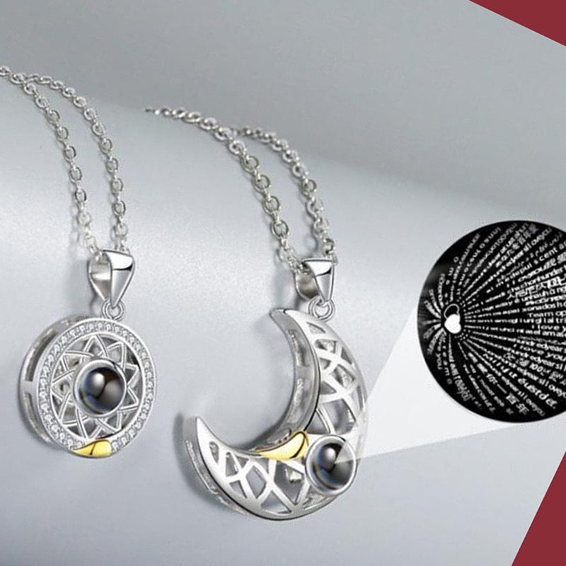 COLLAR SOL Y LUNA | PROYECTA TE AMO EN 100 IDIOMAS ♥️